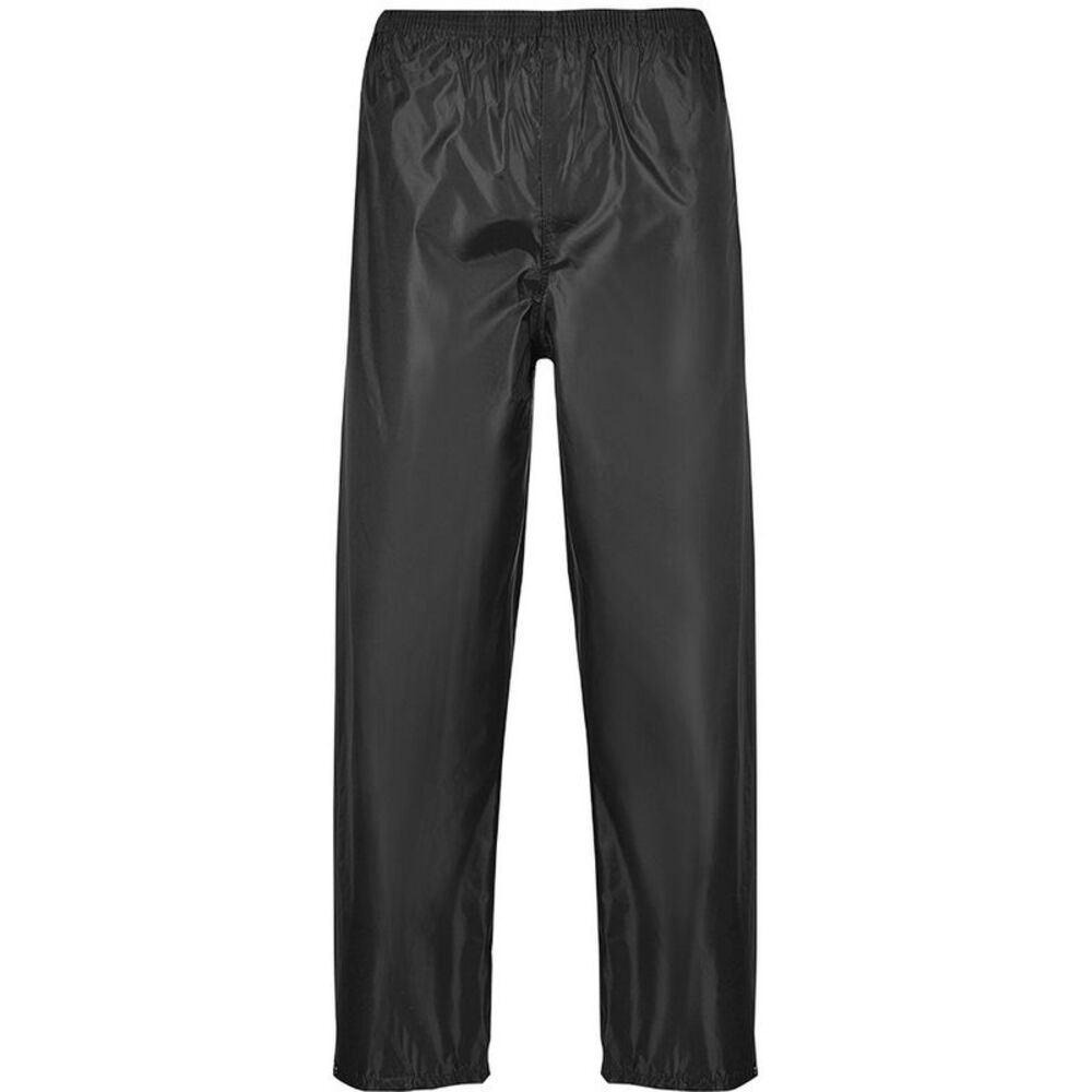 Portwest Mens Classic Rain Elasticated Trousers (S441) /Pants /Bottoms  / Black